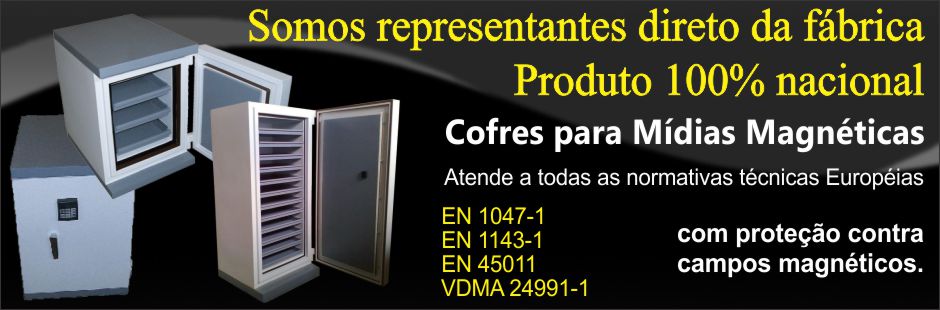 Cofres para proteção de midias